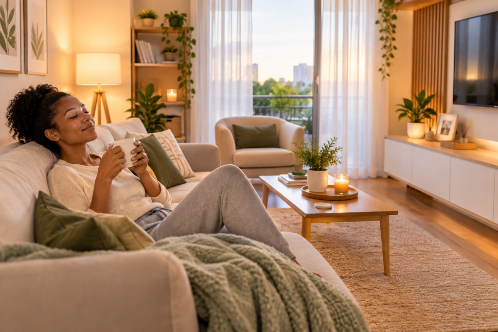 casa limpa e organizada um lugar relaxante para depois do trabalho um exemplo da organização da casa para quem trabalha fora rotina doméstica organizada mantendo a casa limpa com pouco tempo