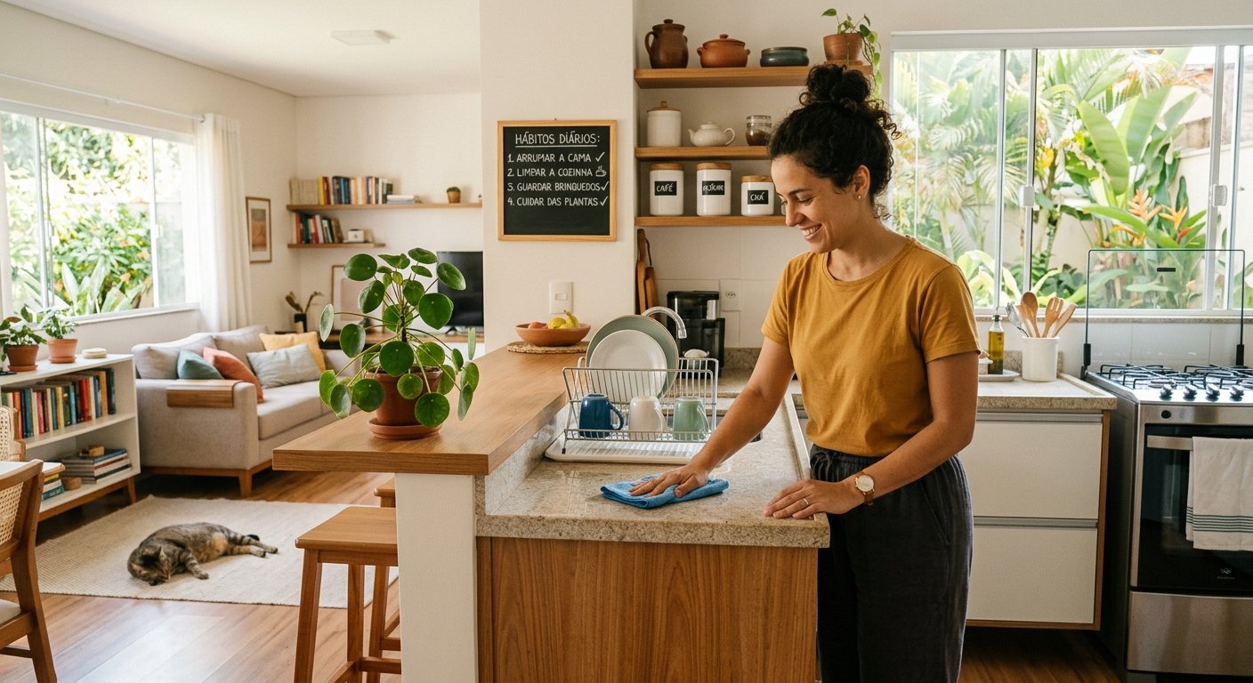 Lista De Verificação Para Organização Da Casa Planejamento Da Rotina Doméstica e Arrumação