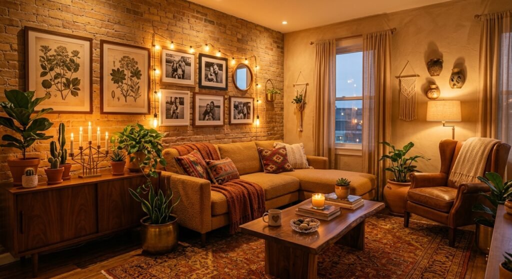 decoração de interiores residencial aconchegante com iluminação quente um exemplo de sala aconchegante decorada com elementos simples e acolhedores