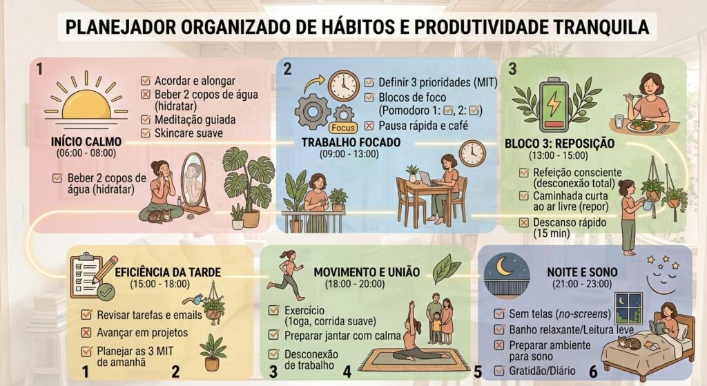 planejador organizado hábitos diários produtividade tranquila mesmo que em todas as tarefas possuem o mesmo nível de importância utilize um planejador para organizar seus 7 hábitos que deixam a rotina mais leve: pequenas mudanças para viver melhor