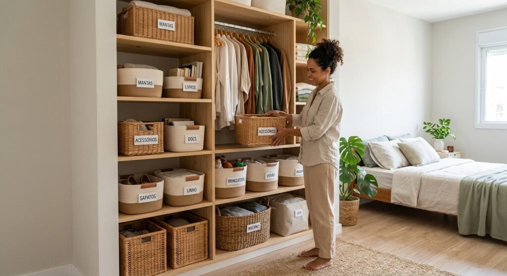 organização da casa cestos de armazenamento para manter casa arrumada como manter a casa organizada todos os dias: para tornar tarefas e correrias da rotina de trabalho estudo e compromissos familiares mais fáceis ?