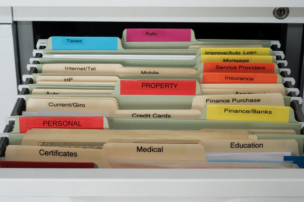 organized home office documents filing system folders paperwork organização de documentos sistema de arquivamento e pastas para escritório em casa é uma dica de como organizar documentos e papéis importantes em casa de forma prática