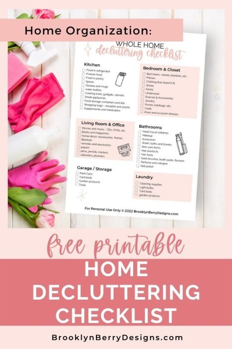 decluttering checklist home organization simple living checklist de destralha organização da casa vida simples conferindo como reduzir excesso de objetos em casa: desapego organização e minimalismo