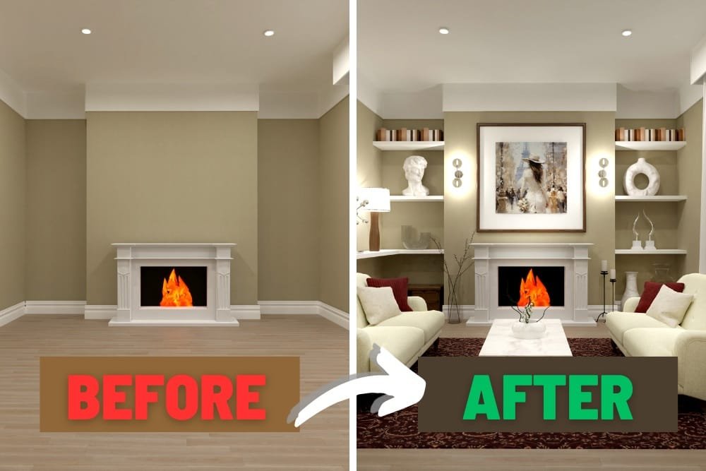 before after home organization transformation bright cozy house.jpg após aplicar as dicas para deixar a casa mais leve e agradável: organização conforto e bem estar no dia a dia transformação de organização da casa antes e depois casa iluminada e aconchegante.jpg