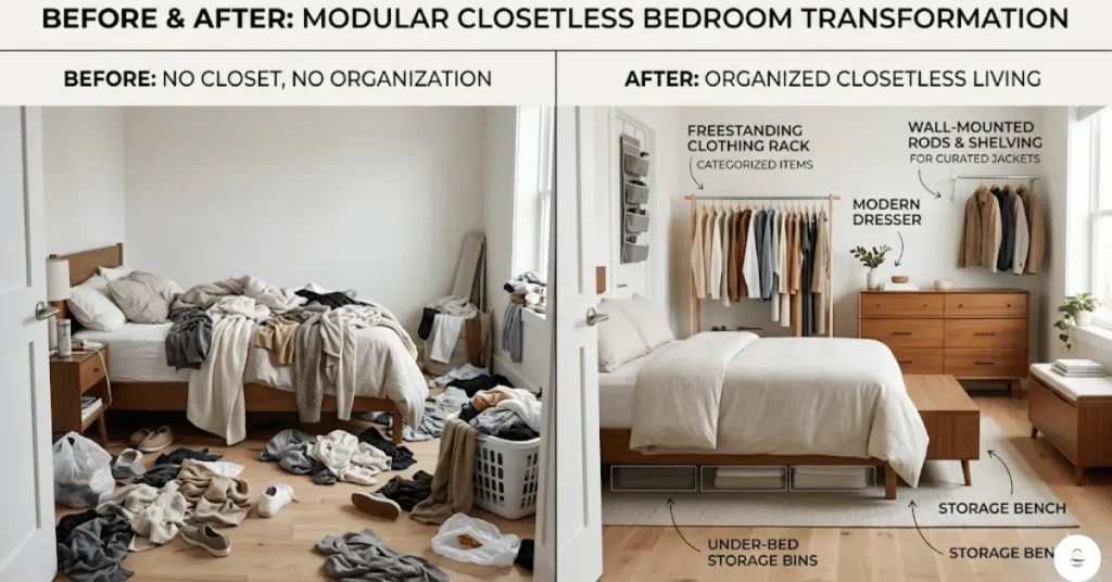 como ter um quarto organizado e um guarda roupa funcional sem bagunça