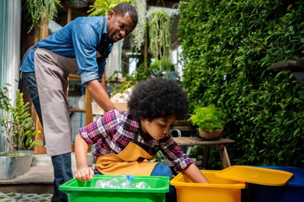 família organizando brinquedos crianças ajudando organização da casa ambiente acolhedor.jpg ensine também às crianças como manter a casa organizada com filhos e criar uma rotina leve para toda a família