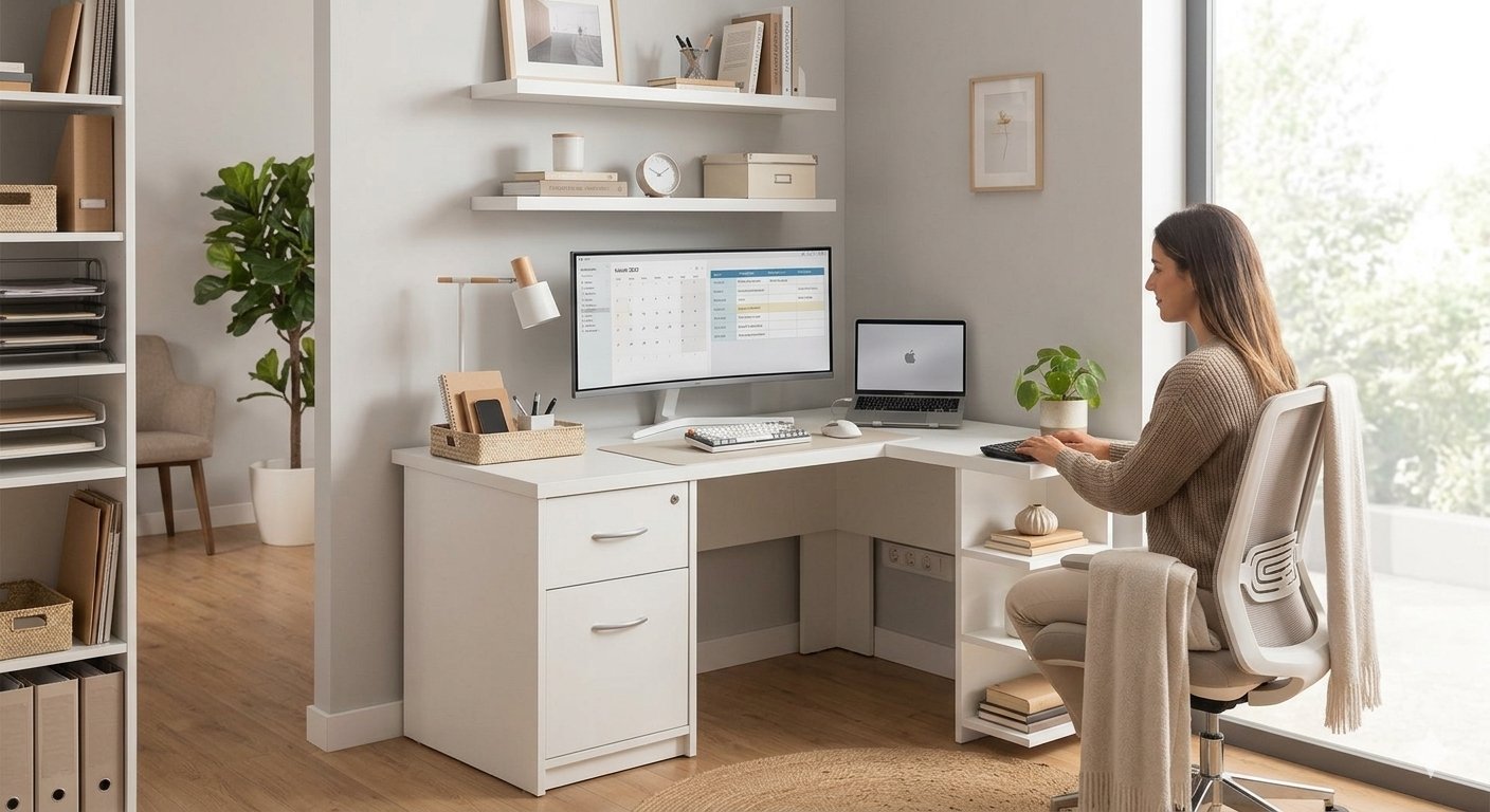 Como Organizar uma Escrivaninha Pequena: Ideias Para Um Espaço Organizado e Funcional