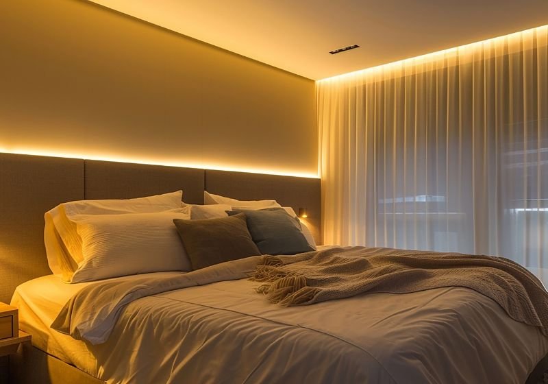 noite tranquila casa organizada luz suave quarto arrumado ambiente calmo ederindo a rotina noturna para manter a casa em ordem antes de dormir