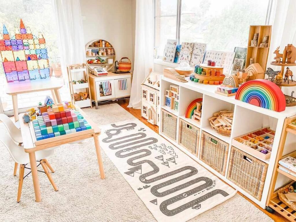 organized family home children playroom tidy storage solutions.jpg seguindo nosso método de Como Manter a Organização Mesmo com Crianças em Casa você encontrará soluções de armazenamento organizadas para casa sala de jogos infantil e para toda a família