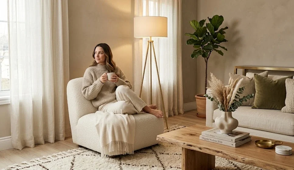 peaceful cozy home lifestyle comfortable living space.webp estilo de vida em casa tranquila e aconchegante espaço de convivência confortável webp faz parte das pequenas mudanças que transformam seu lar: ideias simples para uma casa mais leve e acolhedora