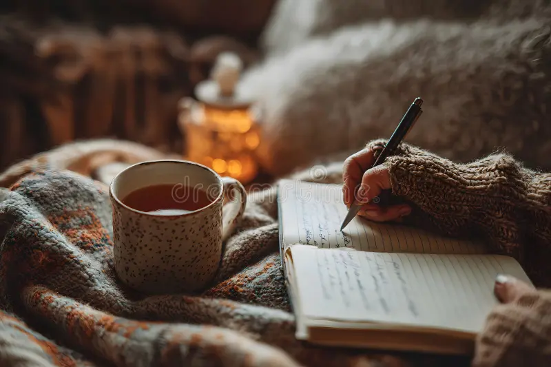 peaceful morning routine sunlight coffee journal calm home morning.webprotina matinal tranquila  luz do sol café diário casa calma manhã.webp exemplo de uma rotina matinal para começar o dia com mais tranquilidade: hábitos simples para reduzir o estresse aumentar a produtividade e melhorar o bem-estar 