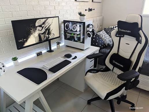 Organizador de cabos embaixo da mesa 50 cm Cesto guia alca Branco descubra como evitar 7 erros que deixam seu setup branco com aparência barata e sem elegância