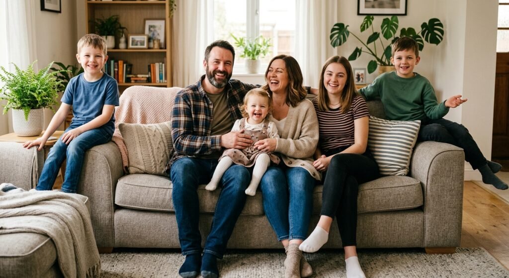 a dona de casa que mantém rotina de 15 minutos para manter a casa em ordem todos os dias encontra mais tempo disponível com a família feliz organizada ambiente limpo.jpg mesmo sendo uma casa grande.